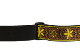 Fender Pasadena Woven Yellow Wallflower Guitar Strap