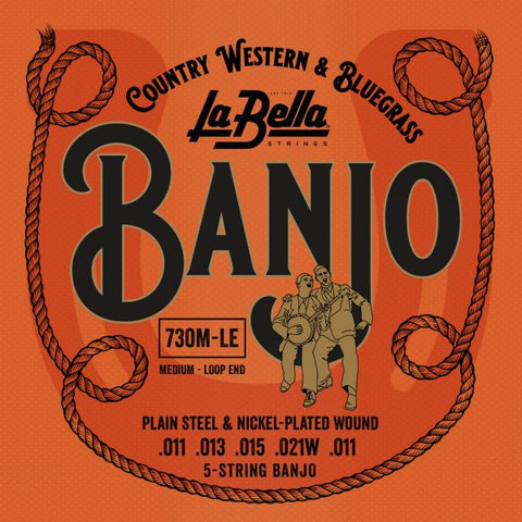Labella 730 M LE 5 String Loop End Banjo Strings