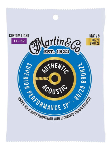Martin Custom Light MA175 Acoustic Guitar Strings