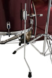 PDP CENTER Stage Drum Kit, 5pc, 20" W/ Hardware and Cymbals - Ruby Red Sparkle