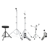 PDP CENTER Stage Drum Kit, 5pc, 20" W/ Hardware and Cymbals - Ruby Red Sparkle
