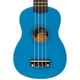 Laka Rainbow Series Soprano Ukulele & Carry Bag - Blue