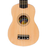 Laka Rainbow Series Soprano Ukulele & Carry Bag - Natural