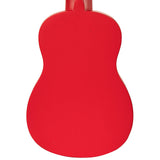 Laka Rainbow Series Soprano Ukulele & Carry Bag - Red