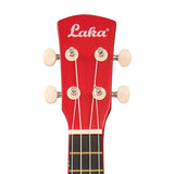 Laka Rainbow Series Soprano Ukulele & Carry Bag - Red
