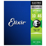 Elixir 19052 OPTIWEB Coated Electric Guitar Strings, 10-46
