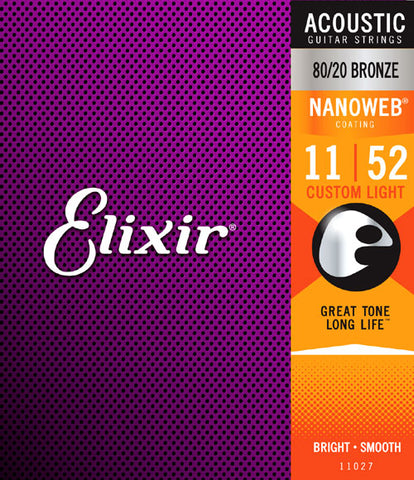 Elixir 11027 .011 Gauge Acoustic Guitar Strings