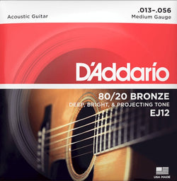 Daddario EJ12 .013 Gauge Acoustic Guitar Strings