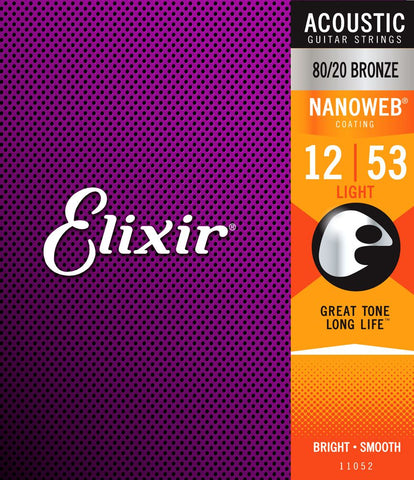 Elixir 11052 .012 Gauge Acoustic Guitar Strings