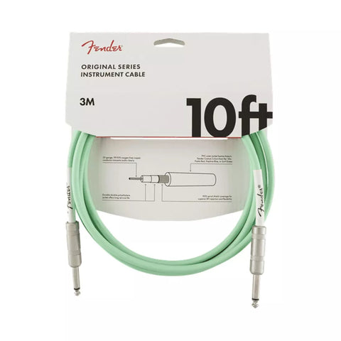 Fender Original Series 10ft/3m Seafoam Green Instrument Cable