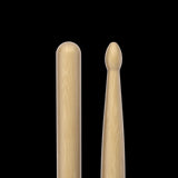 Promark Forward 5A Lacquered Hickory Wood Tip Drumsticks