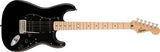 Fender Squier Sonic Stratocaster HSS Black W/ Black Pick Guard