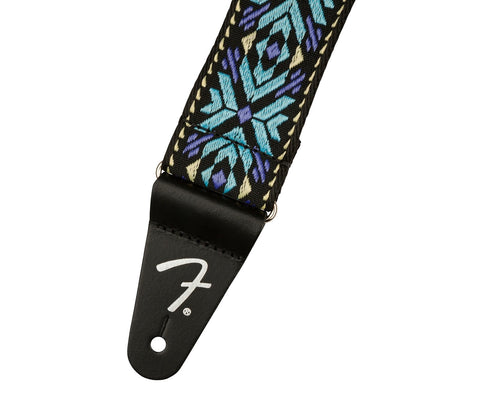 Fender Pasadena Woven Blue Snowflake Guitar Strap