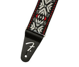 Fender Pasadena Woven Red Snowflake Guitar Strap