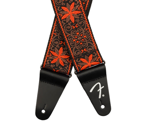 Fender Pasadena Woven Orange Wallflower Guitar Strap