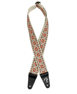 Fender Pasadena Woven Lattice Orange Guitar Strap