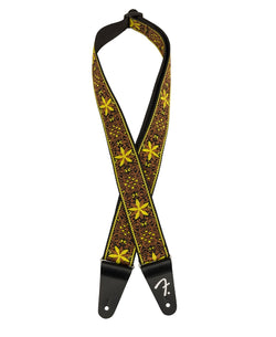 Fender Pasadena Woven Yellow Wallflower Guitar Strap