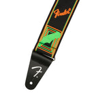 Fender Neon Monogrammed Green / Orange Guitar Strap