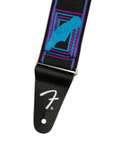 Fender Neon Monogrammed Purple / Blue Guitar Strap