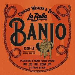 Labella 730 M LE  5 String  Loop End Banjo Strings