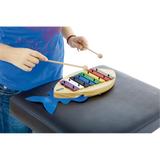 NINO C Major Scale Glockenspiel, Pine Wood, Color-Coated Metal Keys