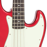 Vintage VJ74 ReIssued Bass Guitar - Candy Apple Red