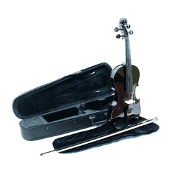 Black Violin Outfit - Violin with case, bow and Rosin HDV11 4/4