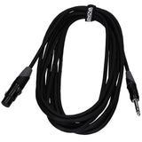 Enova 3 m XLR female to 1/4" plug 3 pole microphone cable EC-A1-XLFPLM3-3