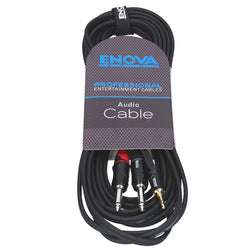 Enova 3 m Jack 3.5 mm 3 pole - 1/4" plug 2 pole adapter cable EC-A3-PSMPLM-3