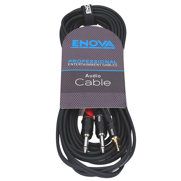 Enova 3 m Jack 3.5 mm 3 pole - 1/4" plug 2 pole adapter cable EC-A3-PSMPLM-3