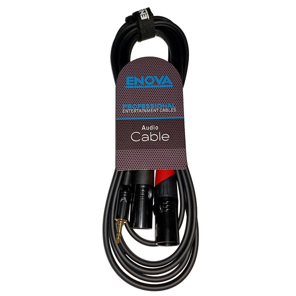 Enova 3 m Jack 3.5 mm 3 pole - XLR male 3 pole adapter cable EC-A3-PSMXLM-3