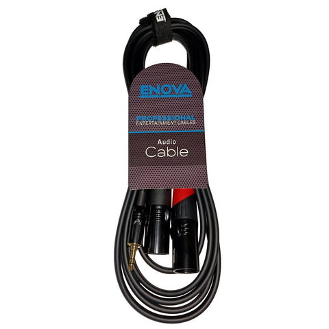 Enova 3 m Jack 3.5 mm 3 pole - XLR male 3 pole adapter cable EC-A3-PSMXLM-3