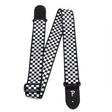Perris Black / White Checker Design Guitar Strap