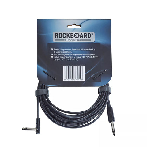 RockBoard Flat 6 Meter Straight / Angled Instrument Cable