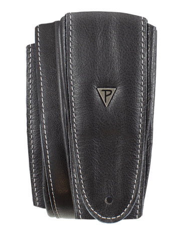 Perris 3” Padded Leather Guitar Strap - Black