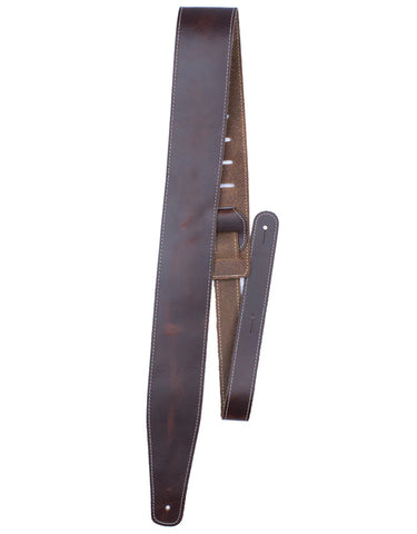 Perris Brown Baseball Leather Guitar Strap
