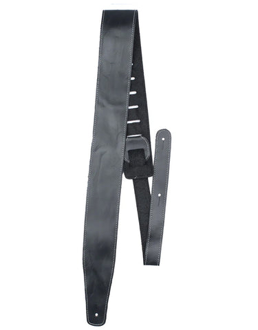 Perris Black Baseball Leather Guitar Strap