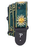 Perris EMERALD GREEN JACQUARD Guitar Strap