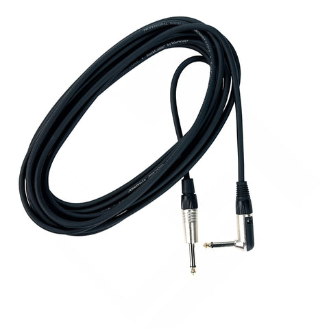 RockCable 6M Instrument Cable - angled / straight TS Black