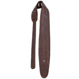 Perris 3" Padded Leather Guitar Strap - Brown
