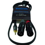 Enova 3 m Jack 3.5 mm 3 pole - XLR male 3 pole adapter cable EC-A3-PSMXLM-3