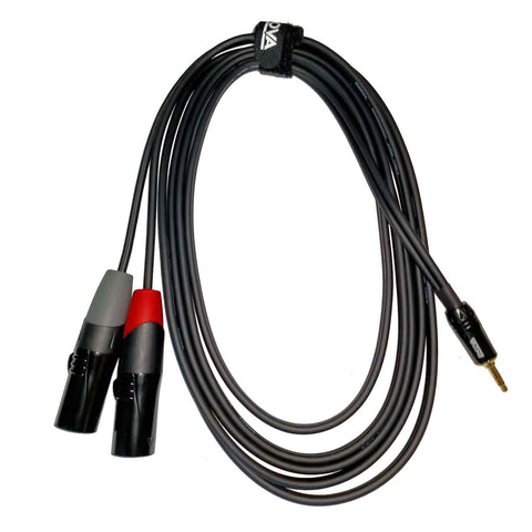 Enova 3 m Jack 3.5 mm 3 pole - XLR male 3 pole adapter cable EC-A3-PSMXLM-3