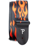Perris ORANGE FLAMES Guitar Strap