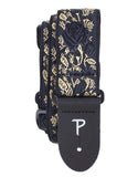 Perris BLACK/GOLD JACQUARD GUITAR STRAP