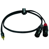 Enova 3 m Jack 3.5 mm 3 pole - XLR male 3 pole adapter cable EC-A3-PSMXLM-3