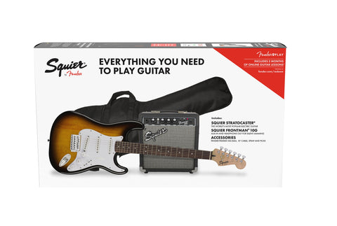 Fender Squier Stratocaster Pack - Brown Sunburst