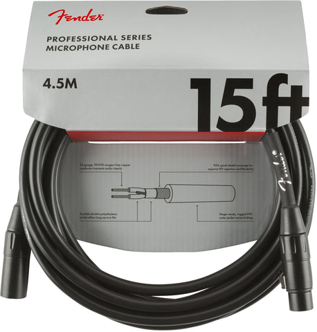 Fender Professional Series 15ft/4.5m XLR Cable