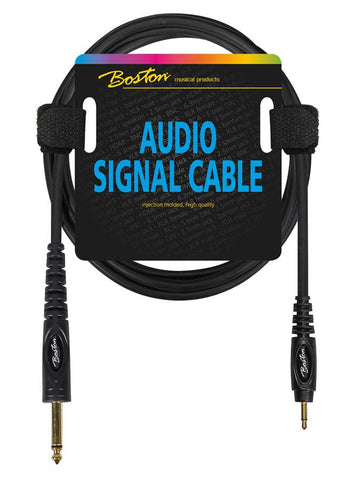 Boston Audio Signal cable, 3.5mm Jack Mono to 6.3mm Jack Mono, 1.50 Meter