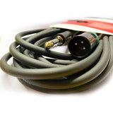 Koda 20FT/ 6M Professional Microphone Cable, XLR Male – 6.35mm Mono Jack, Black