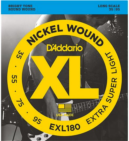 Daddario EXL180 .035 Gauge Electric Bass Guitar Strings